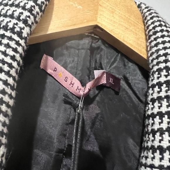 Pashmina Houndstooth Blazer Women's Sz Extra Large Career Office Business Casual - Picture 9 of 9